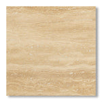 24x24 Ivory Travertine Vein Cut Filled & Polished Tile - American Tile Depot