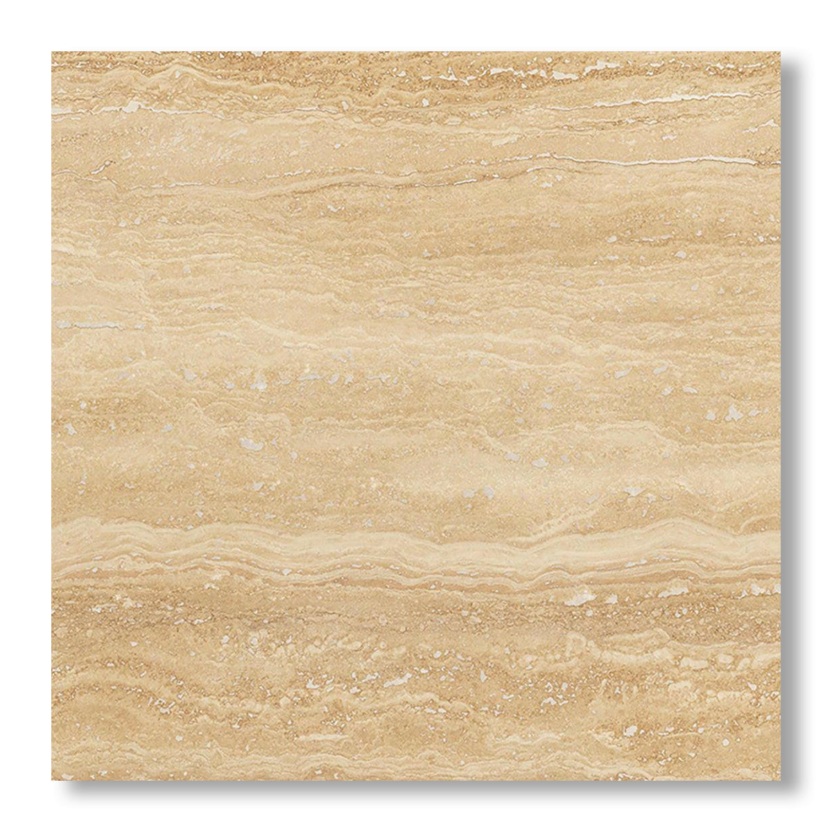 24x24 Ivory Travertine Vein Cut Filled & Honed Tile