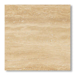 24x24 Ivory Travertine Vein Cut Filled & Polished Tile - American Tile Depot