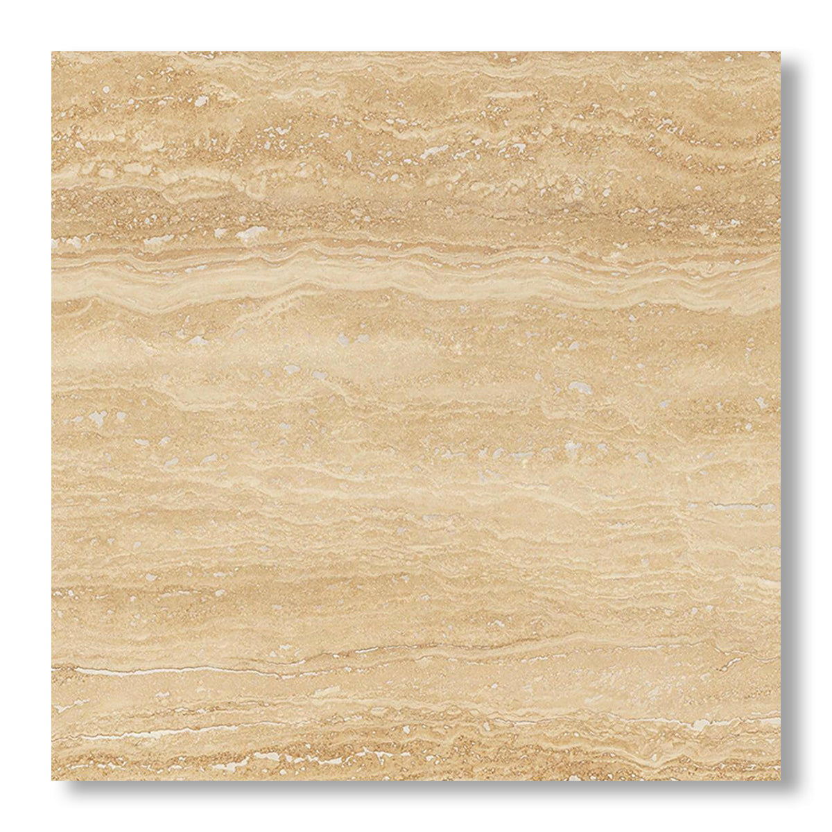 24x24 Ivory Travertine Vein Cut Filled & Honed Tile