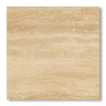 24x24 Ivory Travertine Vein Cut Filled & Honed Tile - American Tile Depot