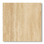 24x24 Ivory Travertine Vein Cut Filled & Polished Tile - American Tile Depot