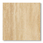 24x24 Ivory Travertine Vein Cut Filled & Honed Tile - American Tile Depot