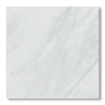24x24 Oriental White / Asian Statuary Marble Honed Tile - American Tile Depot