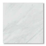 24x24 Oriental White / Asian Statuary Marble Polished Tile - American Tile Depot