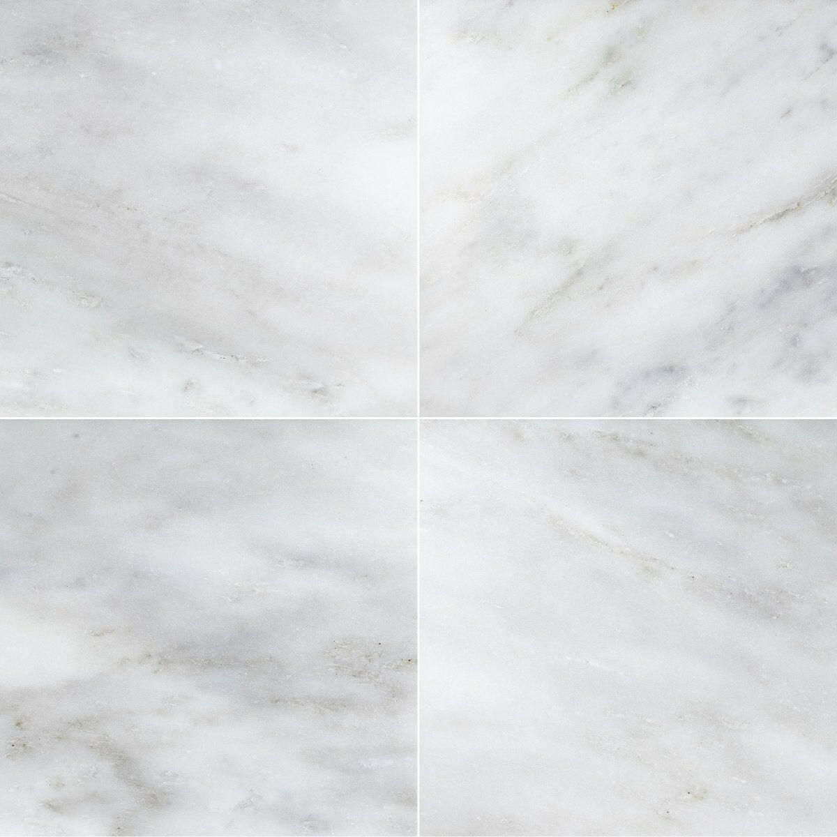 24x24 Oriental White / Asian Statuary Marble Polished Tile 24x24 Oriental White / Asian Statuary Marble Polished Tile - American Tile Depot