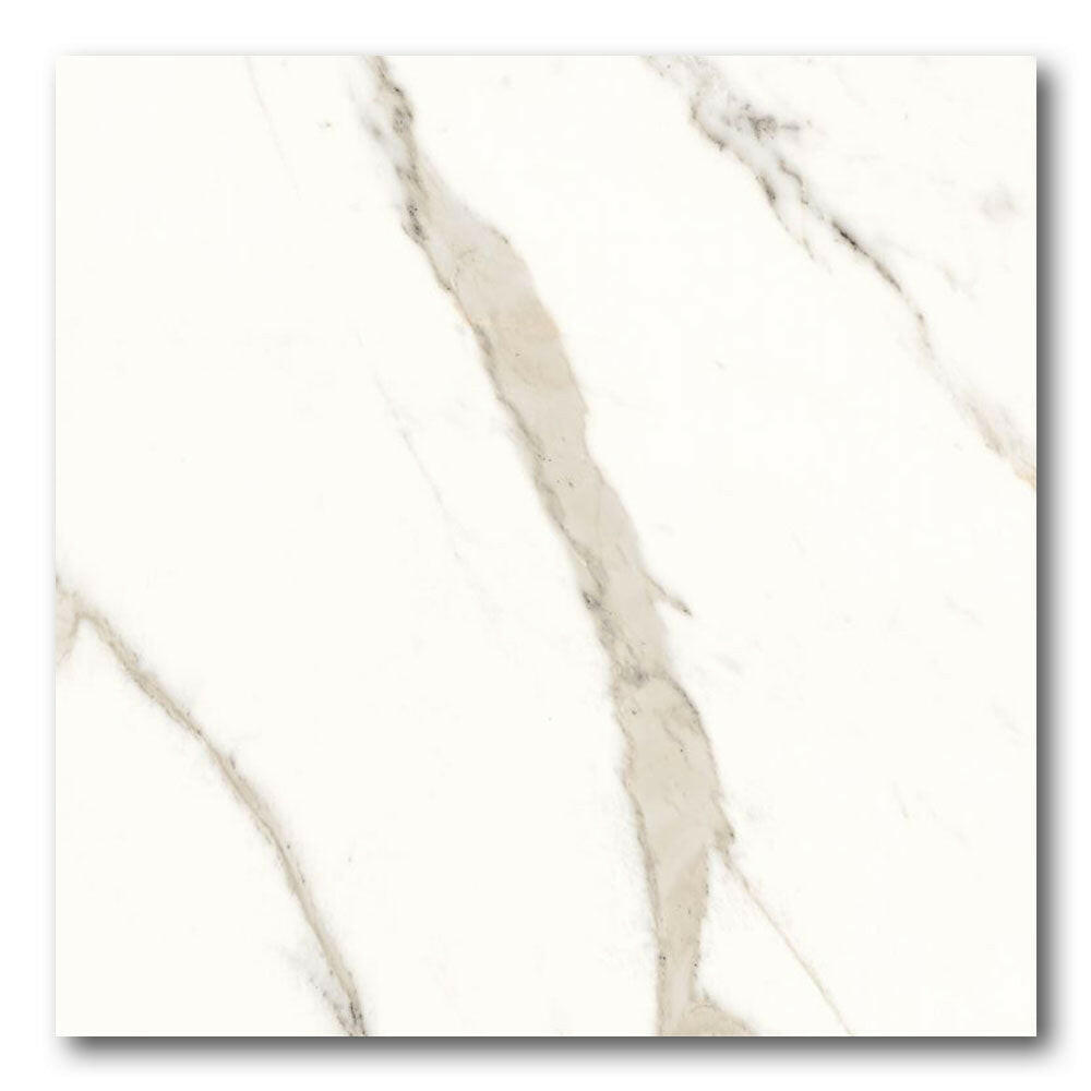 24x24 Prevara Calacatta White Soft Matte Marble Look Porcelain Tile 24x24 Prevara Calacatta White Soft Matte Marble Look Porcelain Tile - American Tile Depot