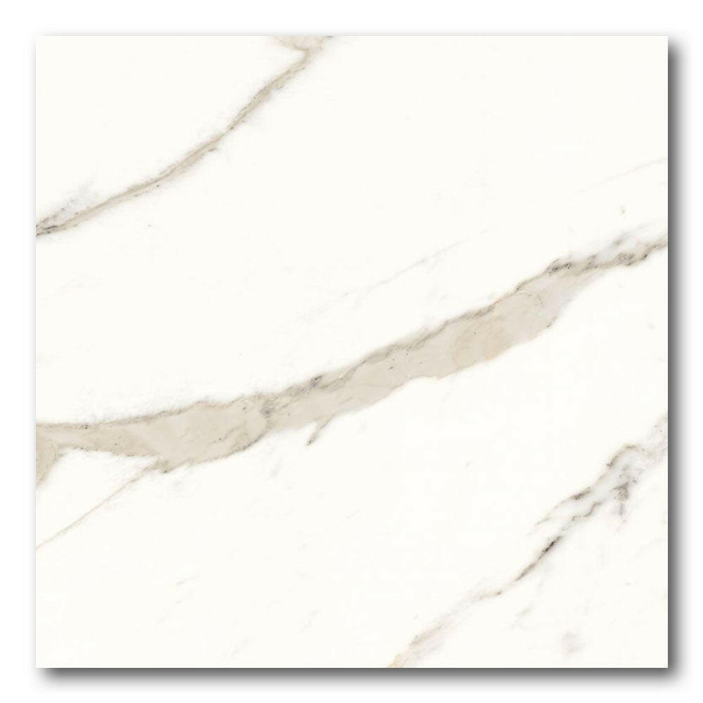 24x24 Prevara Calacatta White Soft Matte Marble Look Porcelain Tile 24x24 Prevara Calacatta White Soft Matte Marble Look Porcelain Tile - American Tile Depot