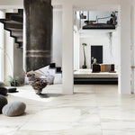 24x24 Solviera Calacatta Gold Glossy Marble Look Porcelain Tile 24x24 Solviera Calacatta Gold Glossy Marble Look Porcelain Tile - American Tile Depot
