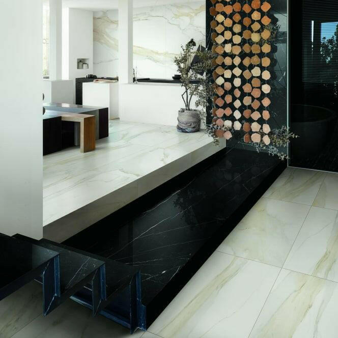 24x24 Solviera Calacatta Gold Matte Marble Look Porcelain Tile 24x24 Solviera Calacatta Gold Matte Marble Look Porcelain Tile - American Tile Depot