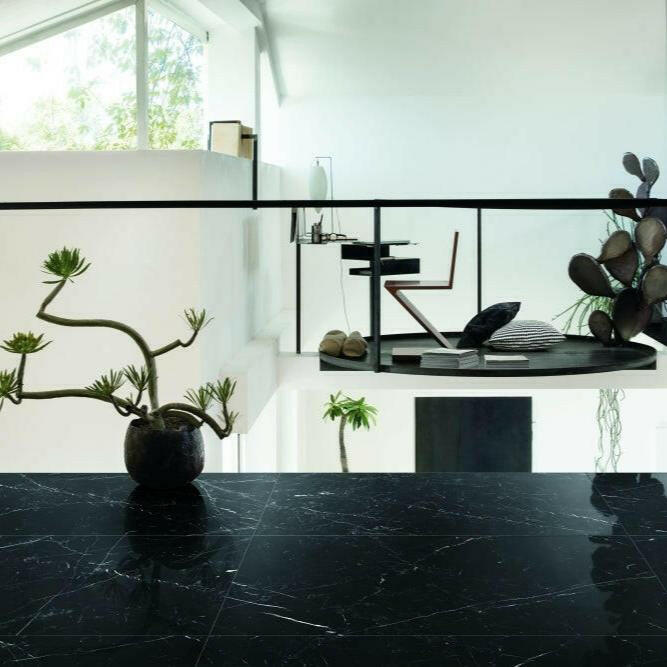 24x24 Solviera Marquinia Glossy Marble Look Porcelain Tile 24x24 Solviera Marquinia Glossy Marble Look Porcelain Tile - American Tile Depot