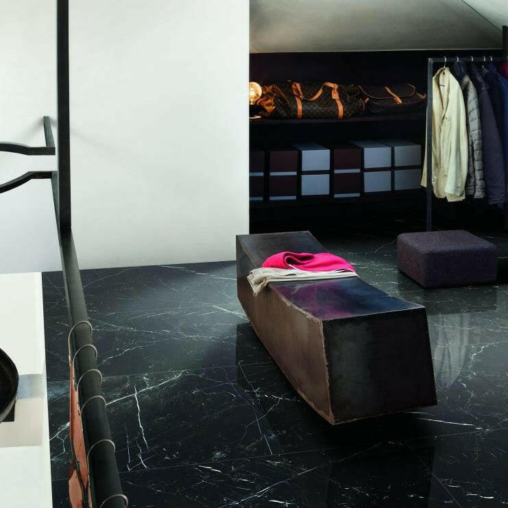 24x24 Solviera Marquinia Glossy Marble Look Porcelain Tile 24x24 Solviera Marquinia Glossy Marble Look Porcelain Tile - American Tile Depot