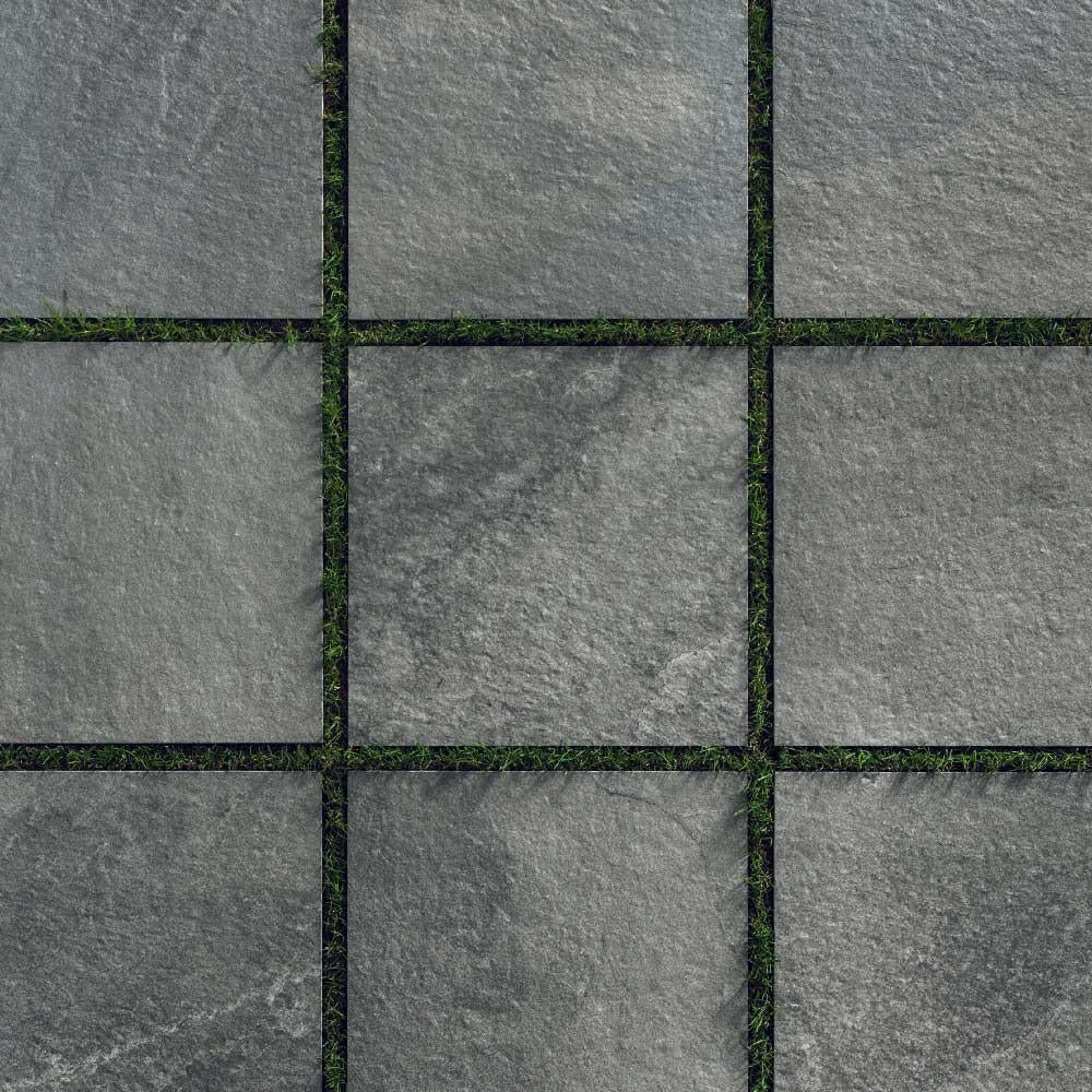 24x24 Stone Dark Grey Matte Stone Look Porcelain Paver 24x24 Stone Dark Grey Matte Stone Look Porcelain Paver - American Tile Depot