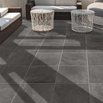 24x24 Stone Dark Grey Matte Stone Look Porcelain Paver 24x24 Stone Dark Grey Matte Stone Look Porcelain Paver - American Tile Depot