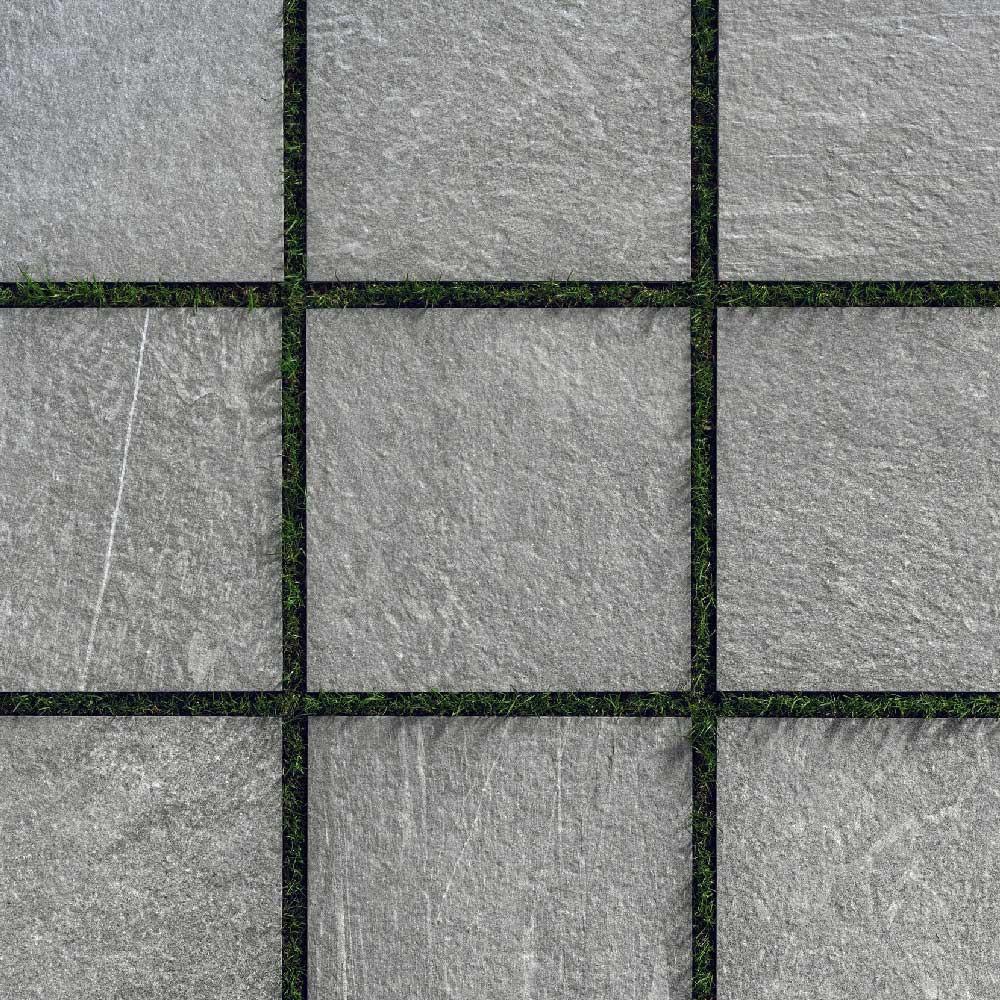 24x24 Stone Light Grey Matte Stone Look Porcelain Paver 24x24 Stone Light Grey Matte Stone Look Porcelain Paver - American Tile Depot