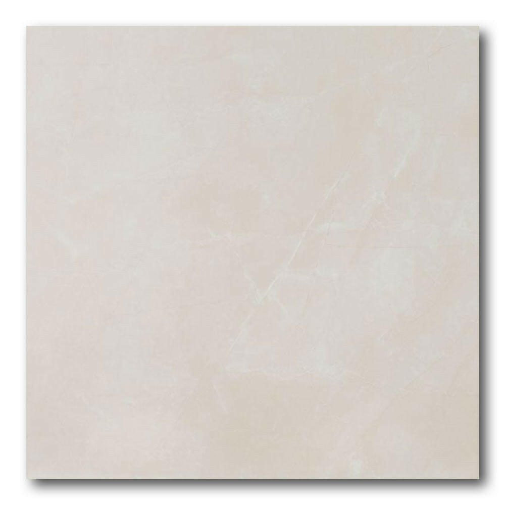 24x24 Solvira Crema Polished Marble Look Porcelain Tile