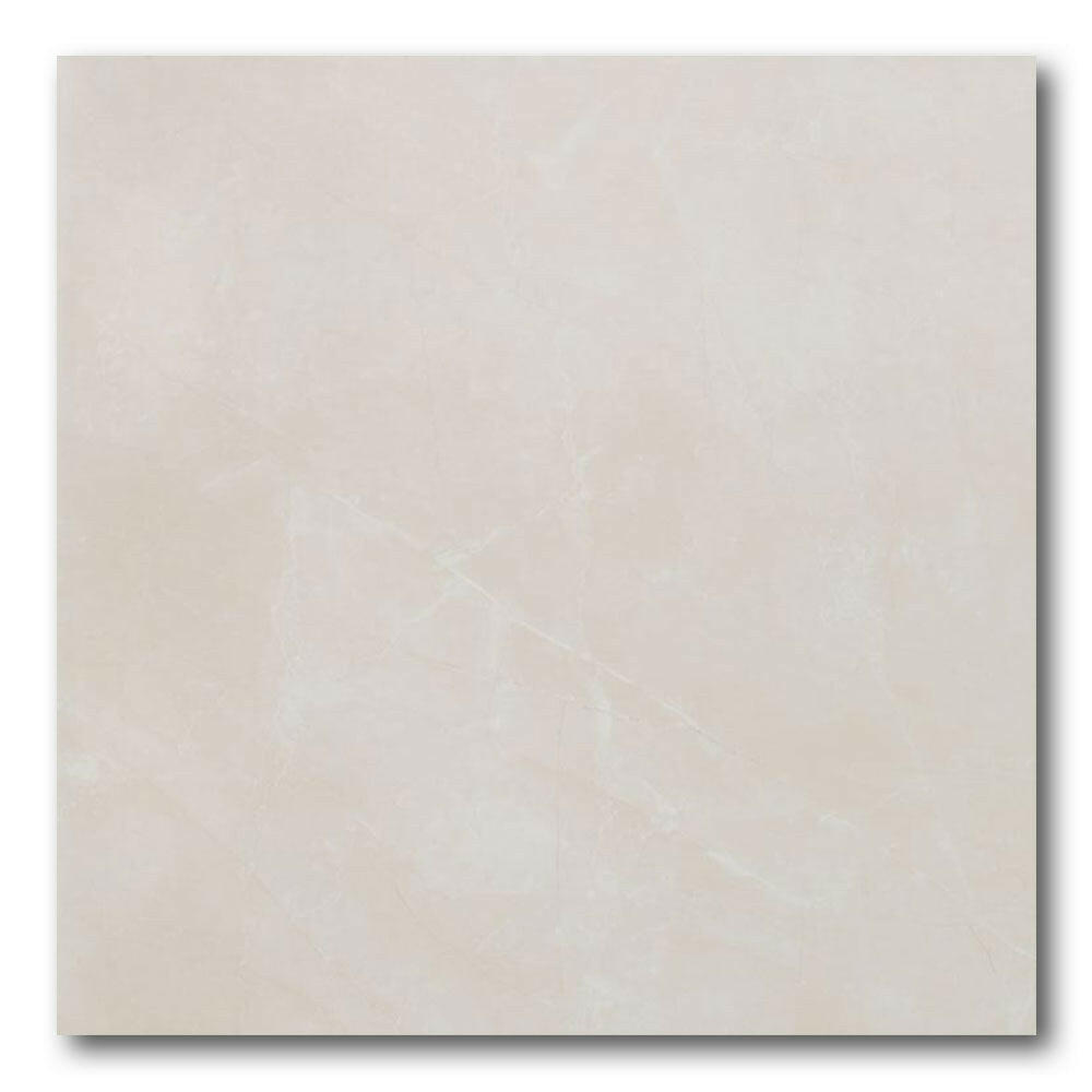 24x24 Solvira Crema Polished Marble Look Porcelain Tile