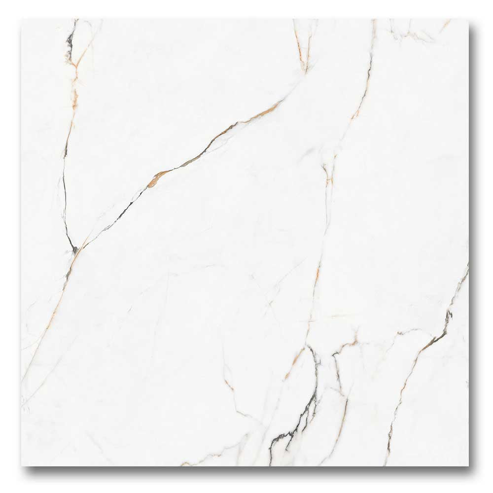 24x24 Torano Dorado Polished Marble Look Porcelain Tile