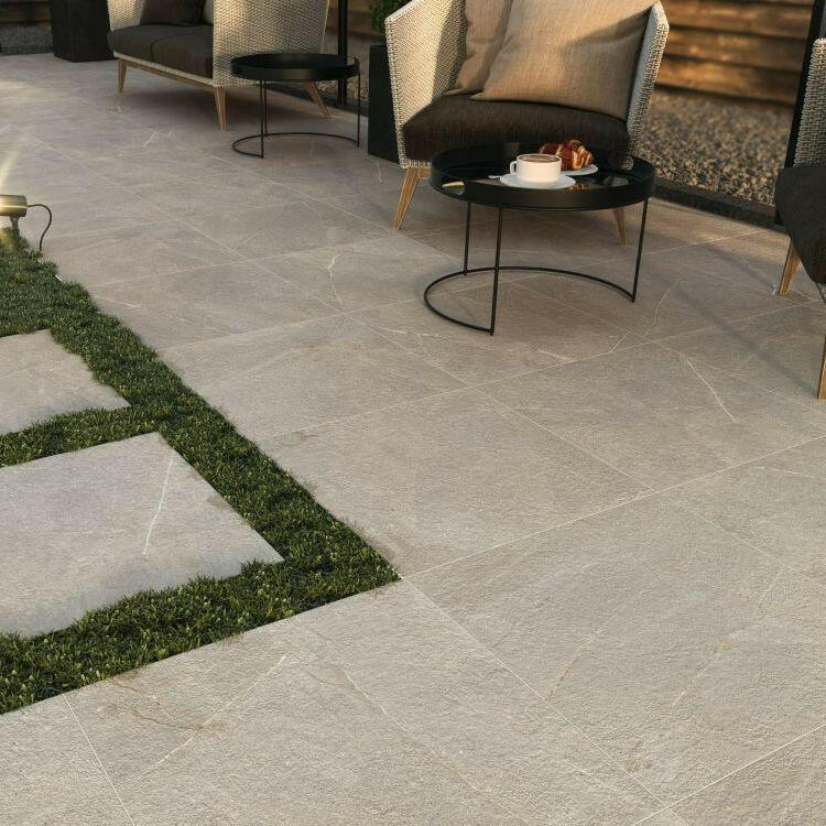 24x24 Trelora Bone Matte Limestone Look Porcelain Tile 24x24 Trelora Bone Matte Limestone Look Porcelain Tile - American Tile Depot