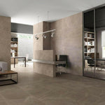 24x24 Trelora Noce Grip Matte Limestone Look Porcelain Tile - DISCONTINUED - American Tile Depot
