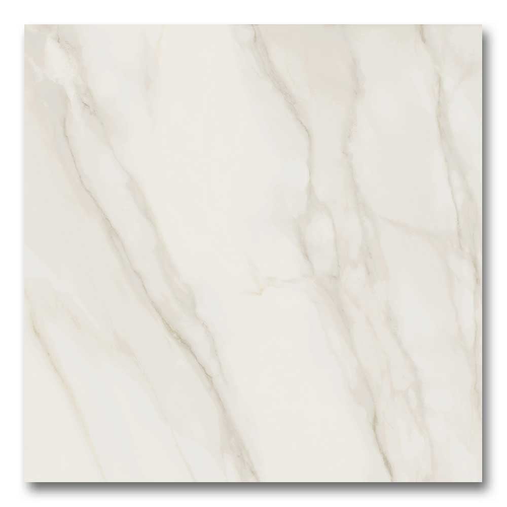 24x24 Tresana Blanco Polished Marble Look Porcelain Tile