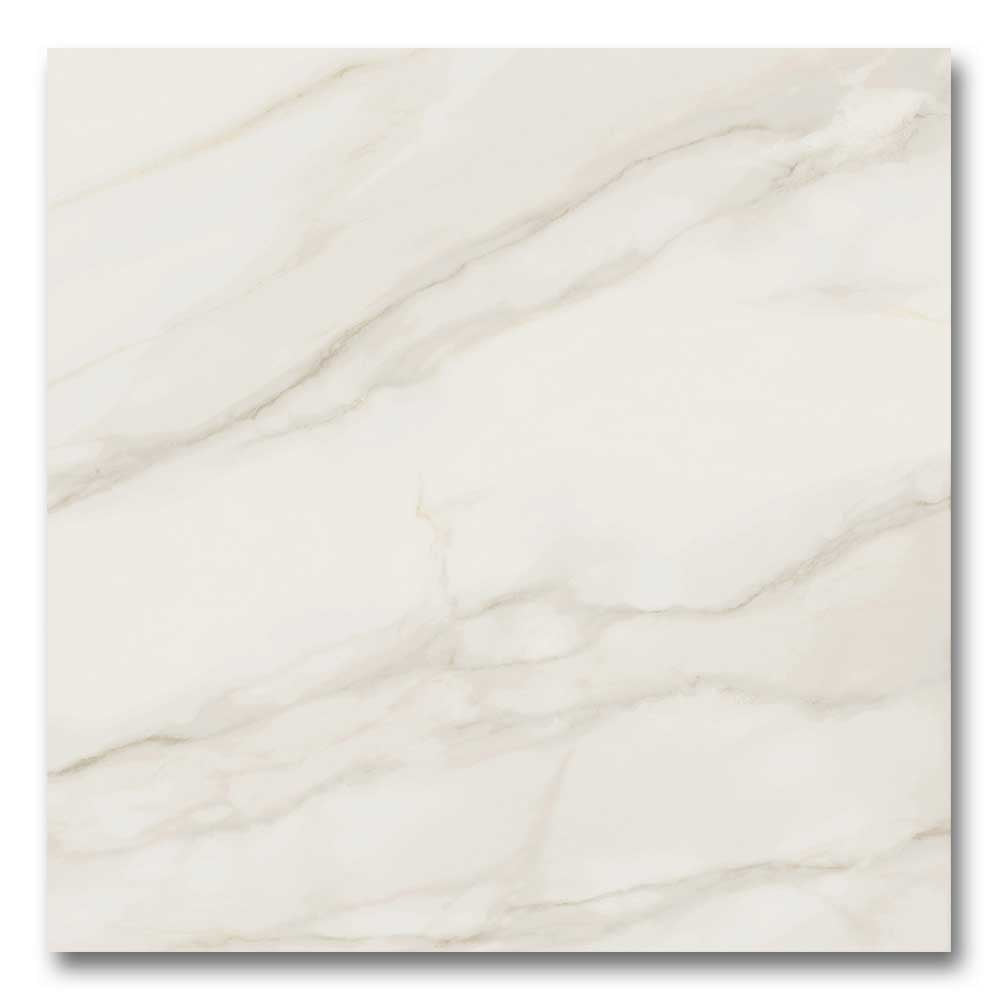 24x24 Tresana Blanco Polished Marble Look Porcelain Tile