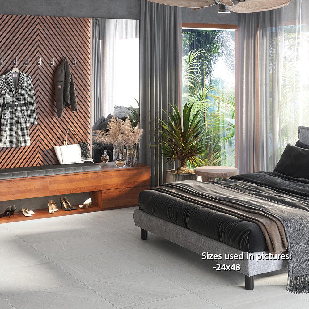 24x24 Trex Ice Natural Stone Look Porcelain Tile 24x24 Trex Ice Natural Stone Look Porcelain Tile - American Tile Depot