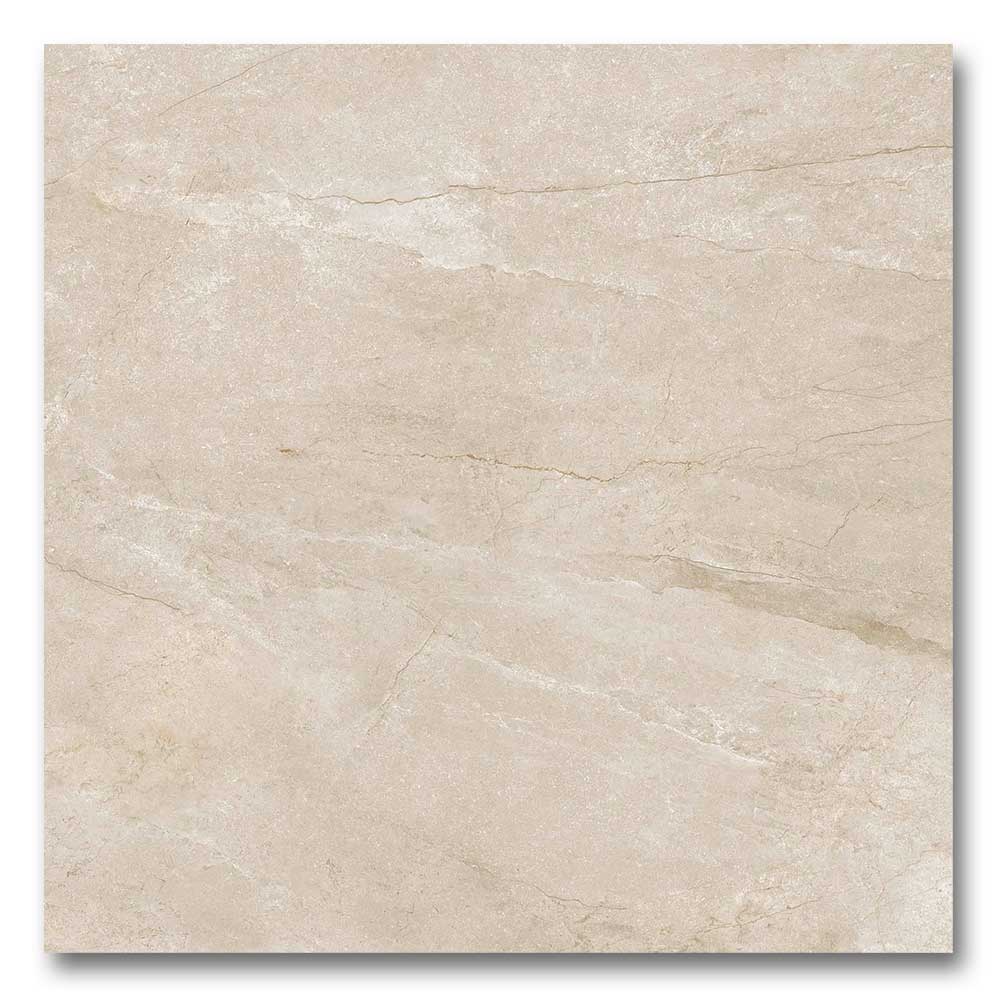 24x24 Wells Cream Matte Marble Look Porcelain Tile
