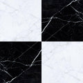 24x24 Marquina & Carrara White Polished
