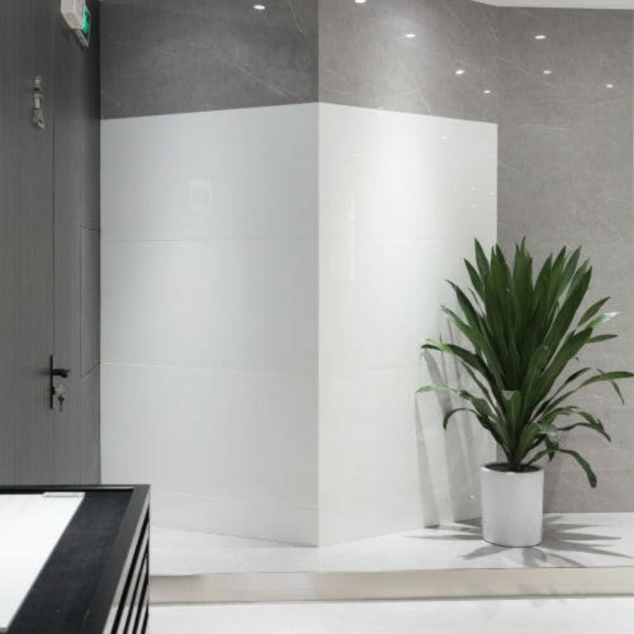 24x48 Albora Polished Pure Color Marble Laminated Porcelain Tile - American Tile Depot