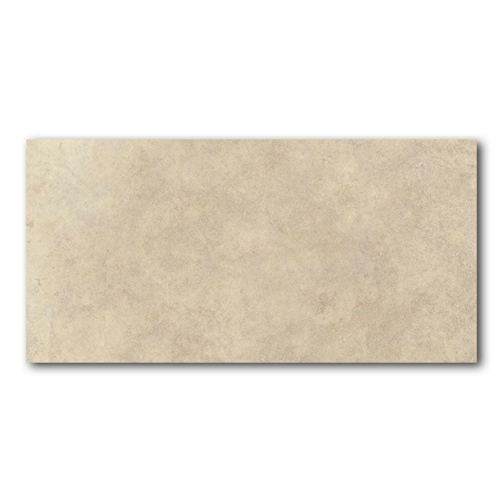 24x48 Zenvora Sand Matte Limestone Look Porcelain Tile