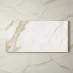 24x48 Calacatta Gold Lux Semi-Polished Marble Look Porcelain Tile 24x48 Calacatta Gold Lux Semi-Polished Marble Look Porcelain Tile - American Tile Depot