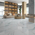 24x48 Calacatta Lorvex Acqua Polished Marble Look Porcelain Tile 24x48 Calacatta Lorvex Acqua Polished Marble Look Porcelain Tile - American Tile Depot