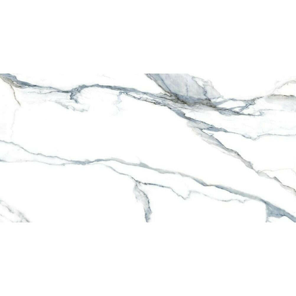 24x48 Calacatta Lorvex Acqua Polished Marble Look Porcelain Tile 24x48 Calacatta Lorvex Acqua Polished Marble Look Porcelain Tile - American Tile Depot