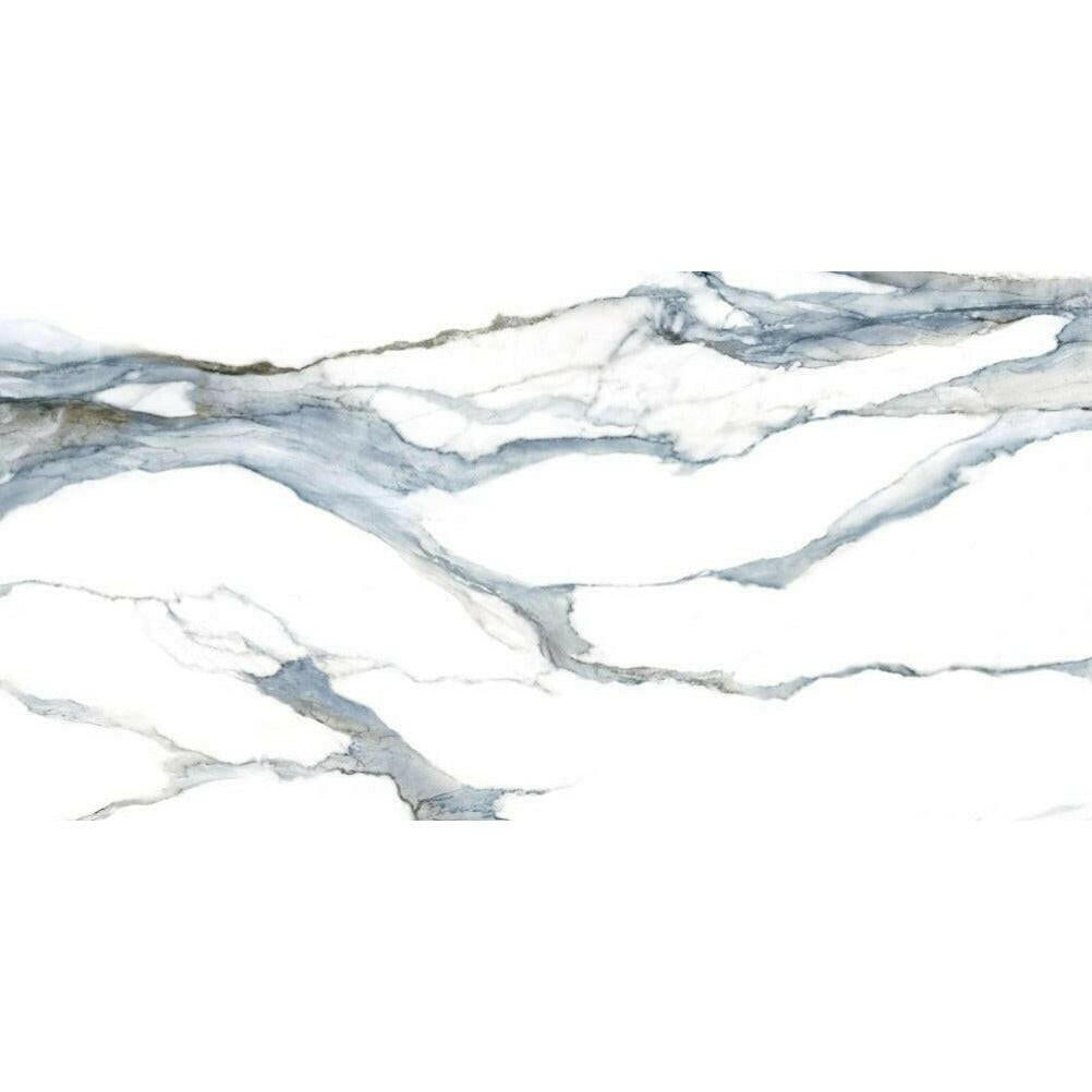 24x48 Calacatta Lorvex Acqua Polished Marble Look Porcelain Tile 24x48 Calacatta Lorvex Acqua Polished Marble Look Porcelain Tile - American Tile Depot