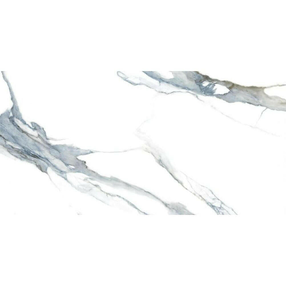 24x48 Calacatta Lorvex Acqua Polished Marble Look Porcelain Tile 24x48 Calacatta Lorvex Acqua Polished Marble Look Porcelain Tile - American Tile Depot
