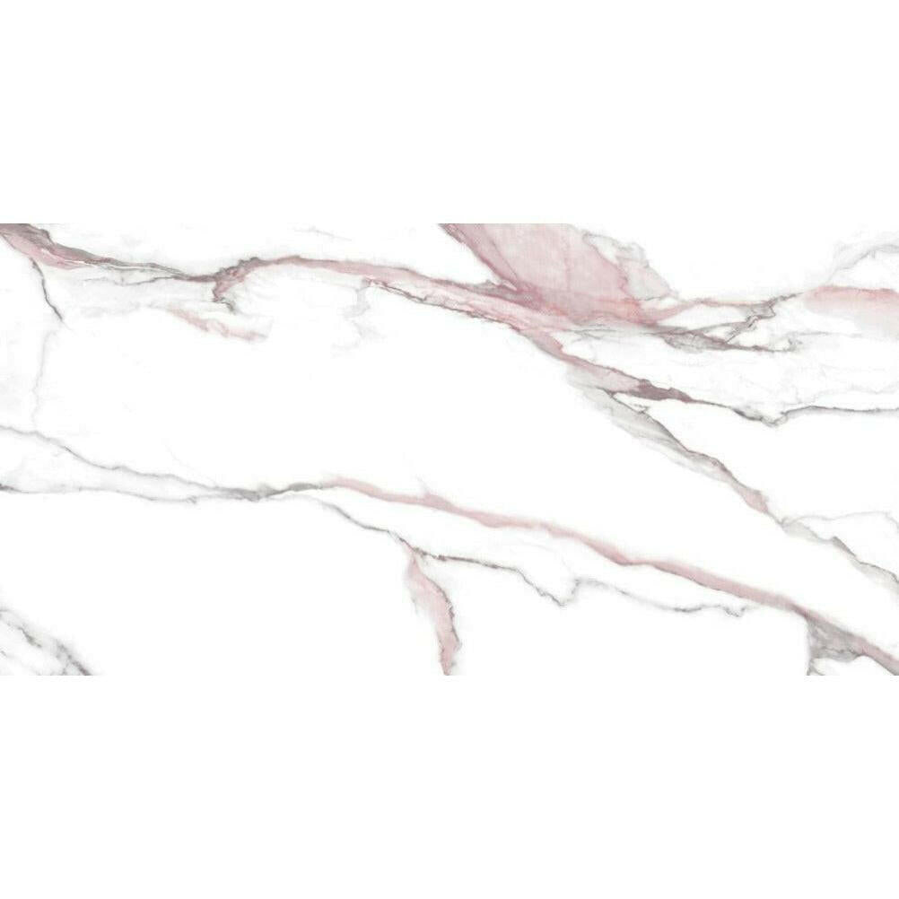 24x48 Calacatta Lorvex Pink Polished Marble Look Porcelain Tile 24x48 Calacatta Lorvex Pink Polished Marble Look Porcelain Tile - American Tile Depot