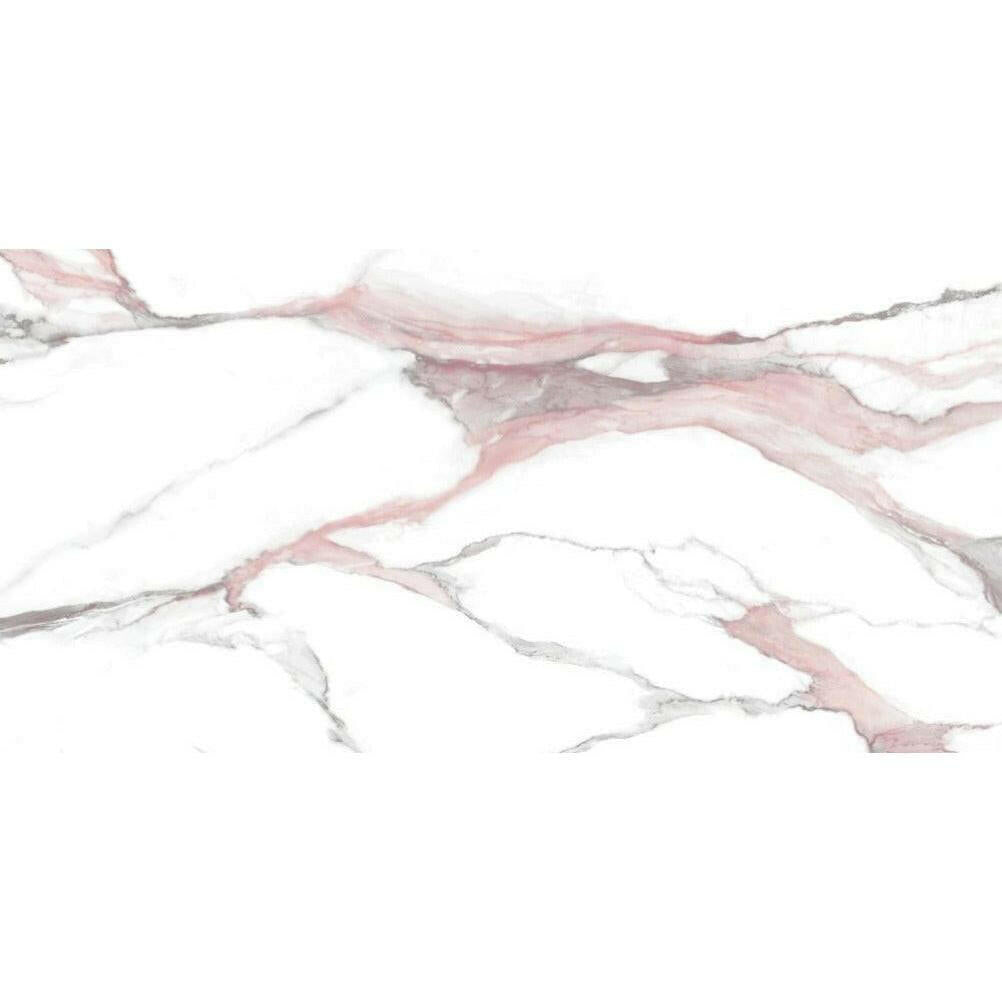 24x48 Calacatta Lorvex Pink Polished Marble Look Porcelain Tile 24x48 Calacatta Lorvex Pink Polished Marble Look Porcelain Tile - American Tile Depot