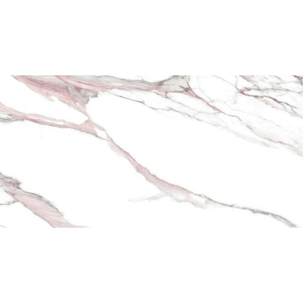 24x48 Calacatta Lorvex Pink Polished Marble Look Porcelain Tile 24x48 Calacatta Lorvex Pink Polished Marble Look Porcelain Tile - American Tile Depot