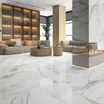 24x48 Calacatta Lorvex Topo Polished Marble Look Porcelain Tile 24x48 Calacatta Lorvex Topo Polished Marble Look Porcelain Tile - American Tile Depot