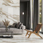 24x48 Calacatta Natural Matte Marble Look Porcelain Tile 24x48 Calacatta Natural Matte Marble Look Porcelain Tile - American Tile Depot