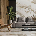 24x48 Calacatta Natural Matte Marble Look Porcelain Tile 24x48 Calacatta Natural Matte Marble Look Porcelain Tile - American Tile Depot