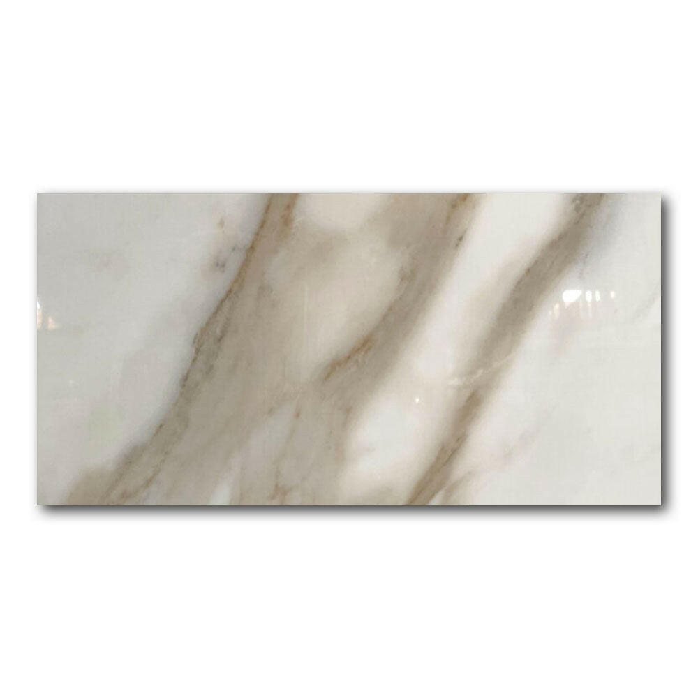 24x48 Calacatta Natural Polished Marble Look Porcelain Tile 24x48 Calacatta Natural Polished Marble Look Porcelain Tile - American Tile Depot