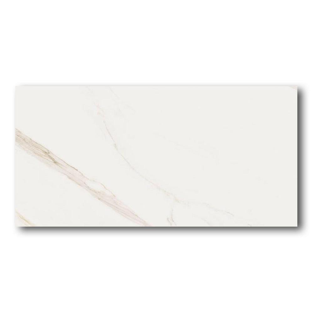 24x48 Calvora Calacatta Matte Marble Look Porcelain Tile 24x48 Calvora Calacatta Matte Marble Look Porcelain Tile - American Tile Depot