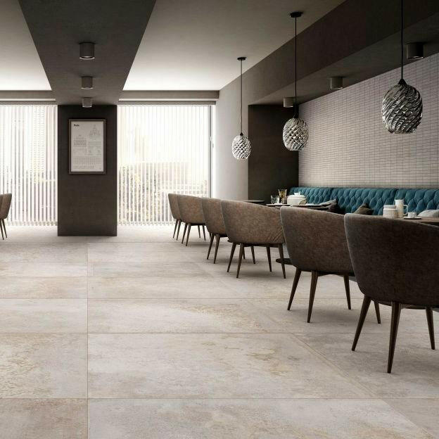 24x48 Chemira Bianco Chemiraro Matte Concrete Look Porcelain Tile 24x48 Chemira Bianco Chemiraro Matte Concrete Look Porcelain Tile - American Tile Depot