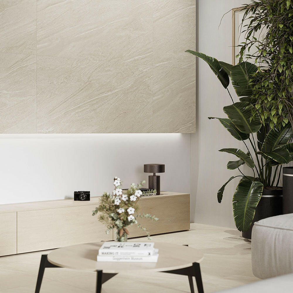 24x48 Connor Beige Matte Slate Look Porcelain Tile 24x48 Connor Beige Matte Slate Look Porcelain Tile - American Tile Depot