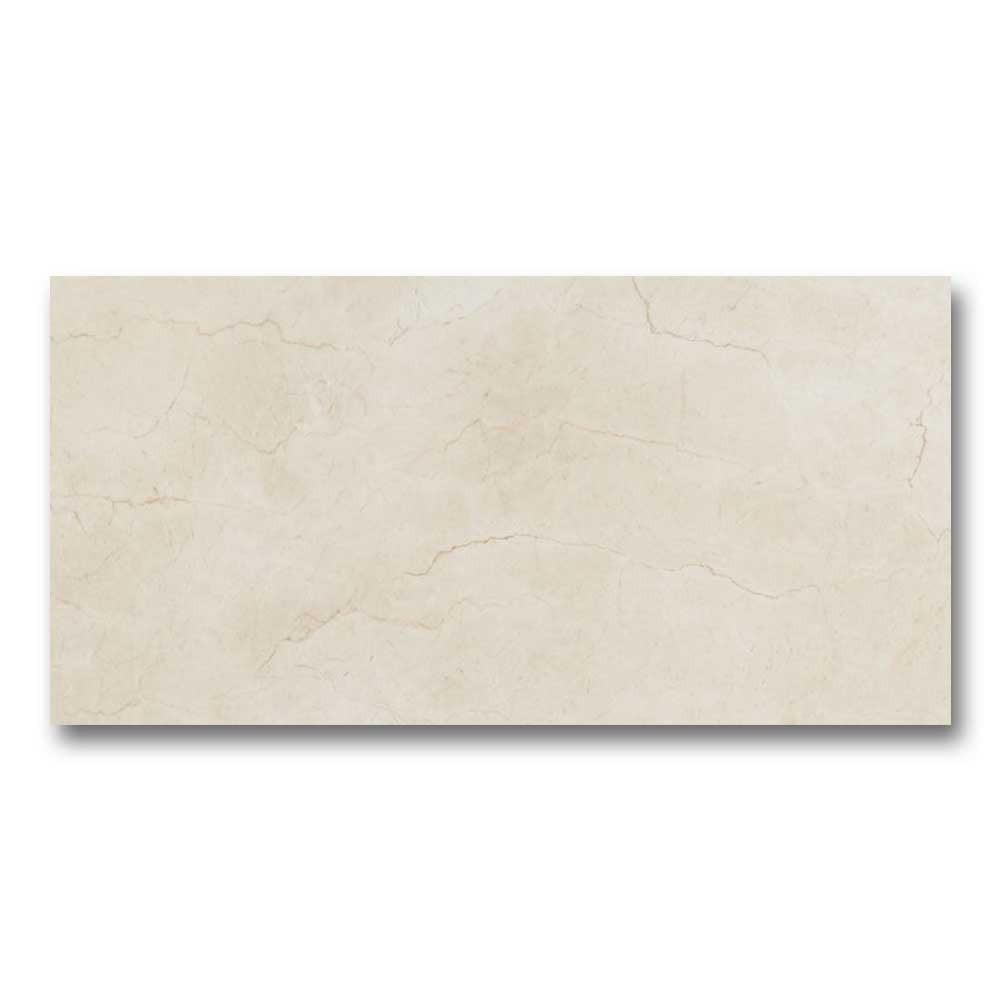 24x48 Crema Marfil Brillo Glossy Marble Look Porcelain Tile 24x48 Crema Marfil Brillo Glossy Marble Look Porcelain Tile - American Tile Depot