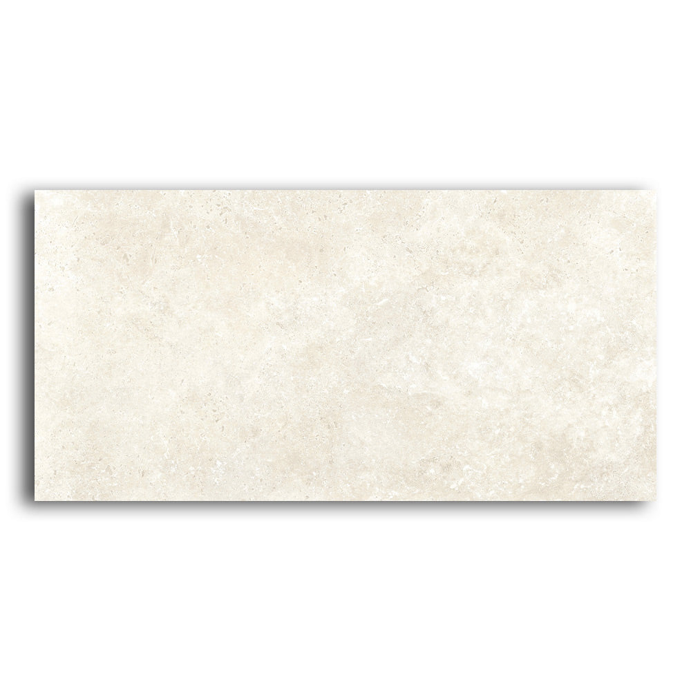 24x48 Dea Ivory Natural Travertine Look Porcelain Tile