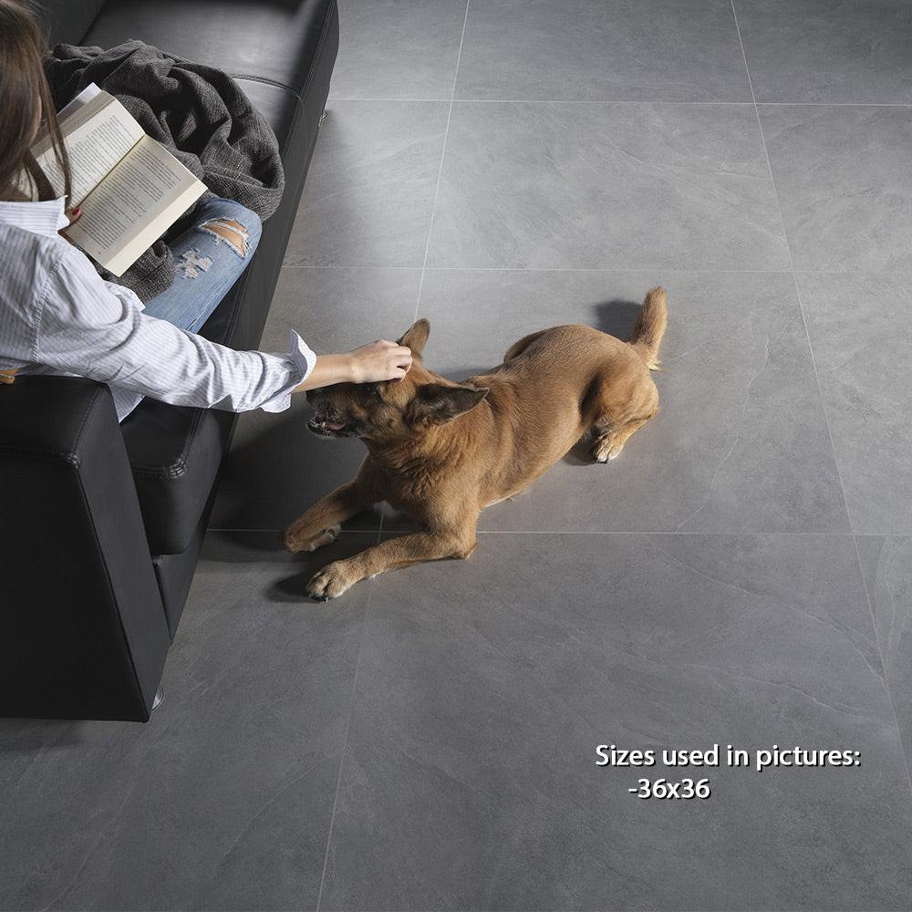 24x48 Ecoslate Gray Natural Slate Look Porcelain Tile 24x48 Ecoslate Gray Natural Slate Look Porcelain Tile - American Tile Depot