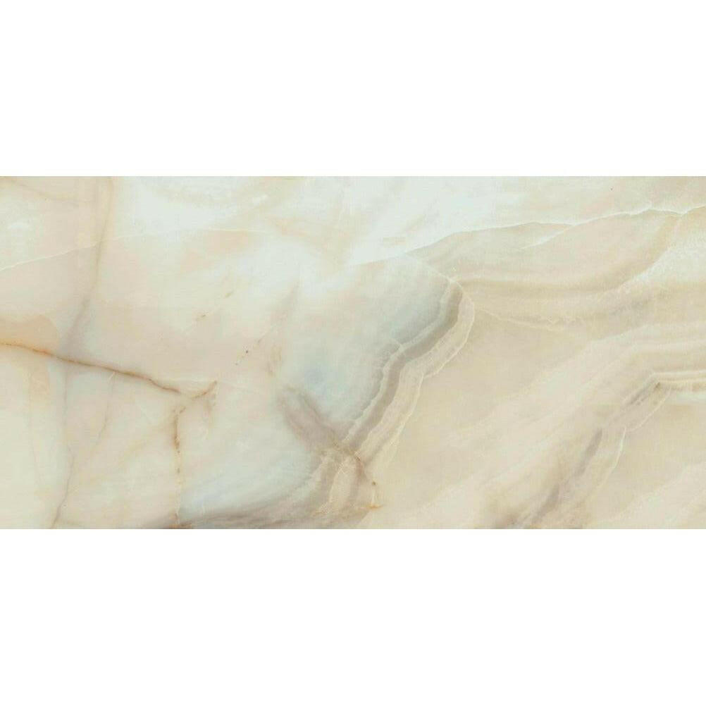 24x48 Gemmara Onyx Blanche Glossy Porcelain Tile 24x48 Gemmara Onyx Blanche Glossy Porcelain Tile - American Tile Depot